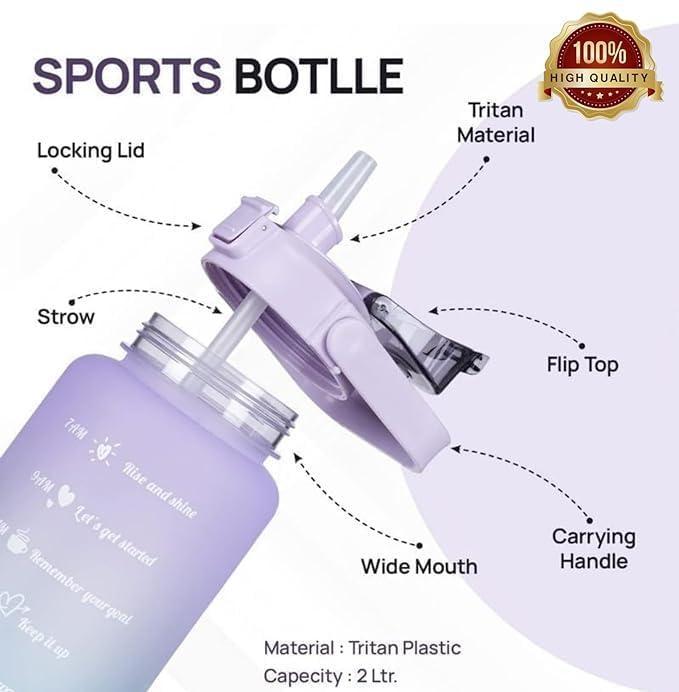 3-Piece Insulated Water Bottle Set for Gym & Office Use