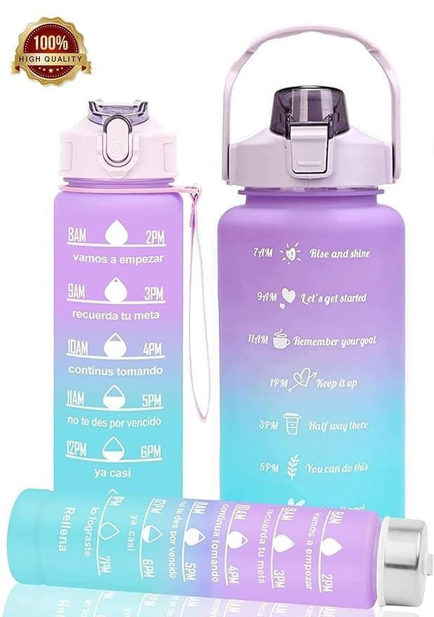3-Piece Insulated Water Bottle Set for Gym & Office Use
