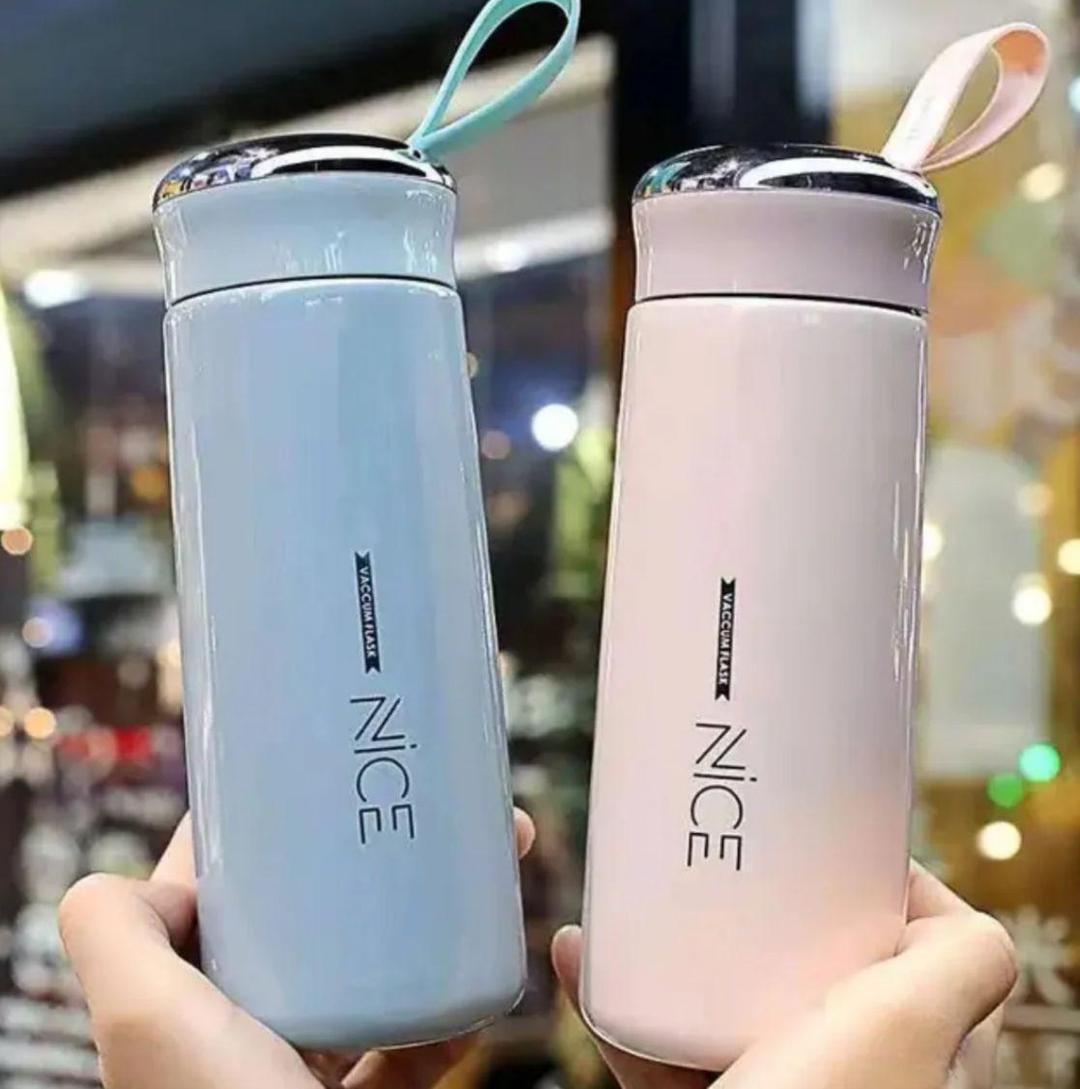 Nice Bottle Glass Water Bottles Natural BPA Free Eco Friendly Reusable Refillable Water Glass Water Bottles Wide Mouth Liquid Storage Leak Proof Caps Perfect For Travel and Storing Beverages Juice Smoothies Tea 450ml Multicolor