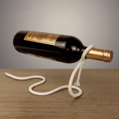 Creative Suspended Rope Wine Rack Serpentine Snake Bracket Wine Bottle Holder Bar Cabinet Display Stand Shelf Gifts Table Decor